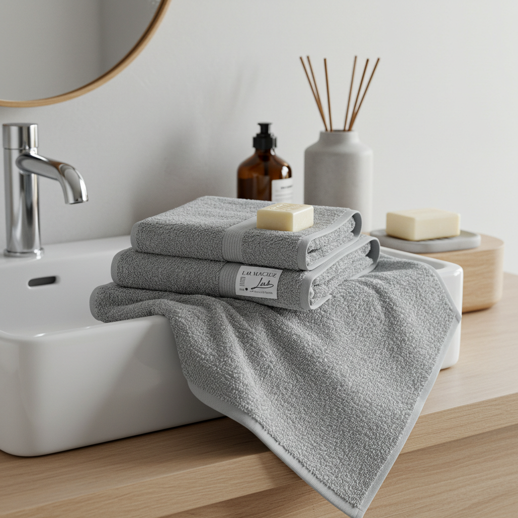 Kit com 3 Toalhas de Rosto Lar Maciez – Algodão Felpudo e Toque Suave
