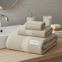 Kit com 3 Toalhas de Rosto Lar Maciez – Algodão Felpudo e Toque Suave